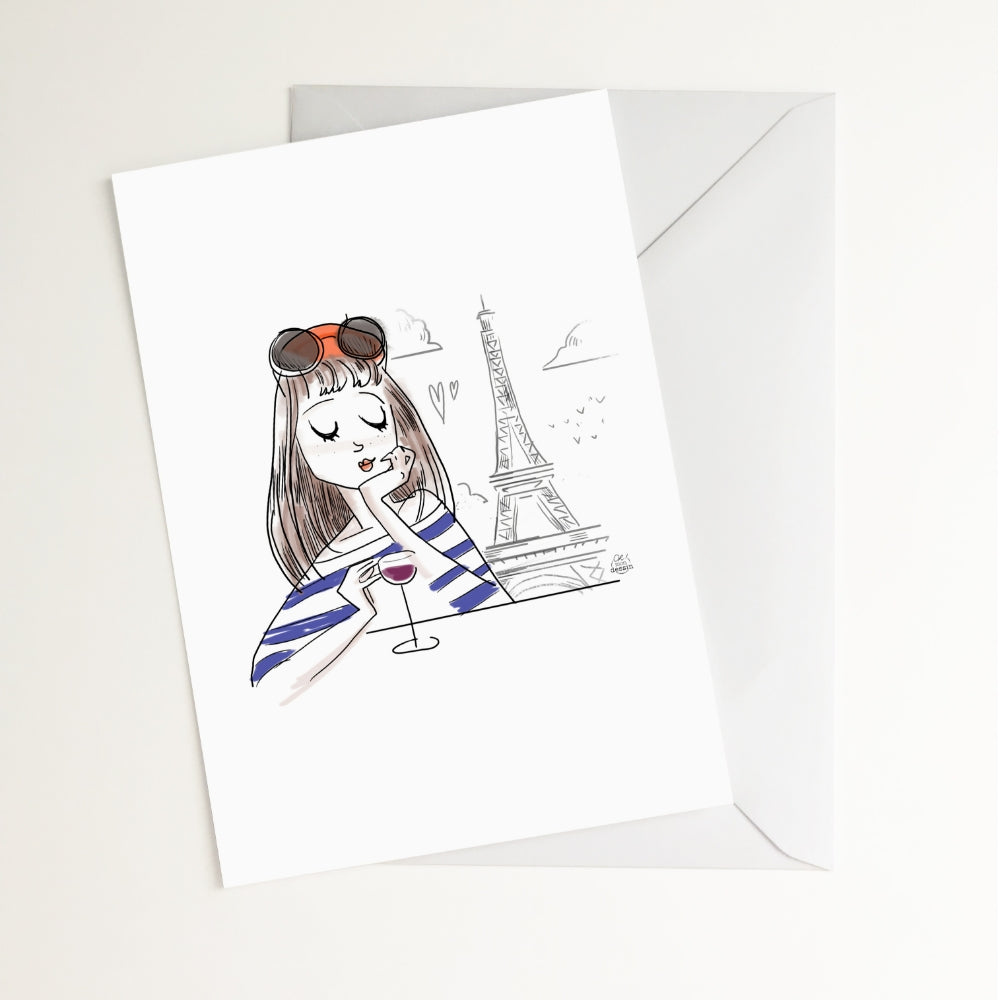 Carte postale La Parisienne