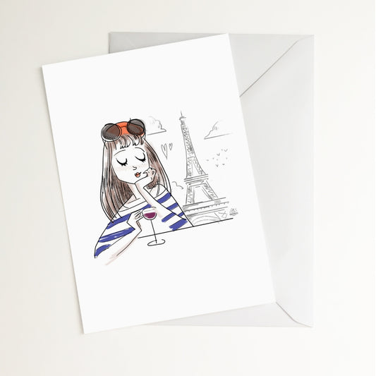 Carte postale La Parisienne