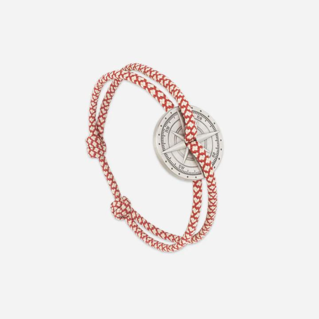 Bracelet Rose des vents - Argent vieilli