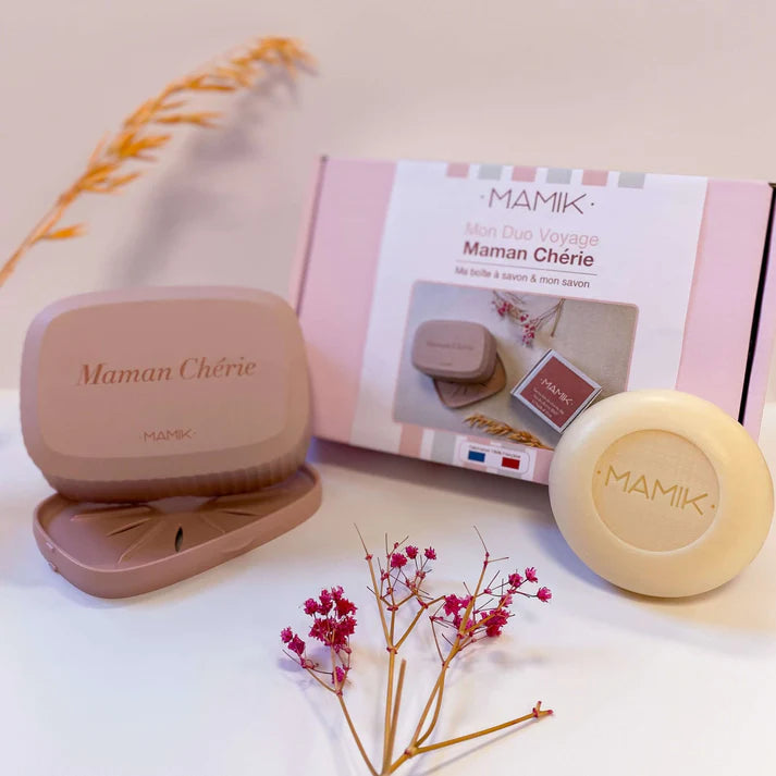 Coffret boite à savon & savon "Maman chérie"